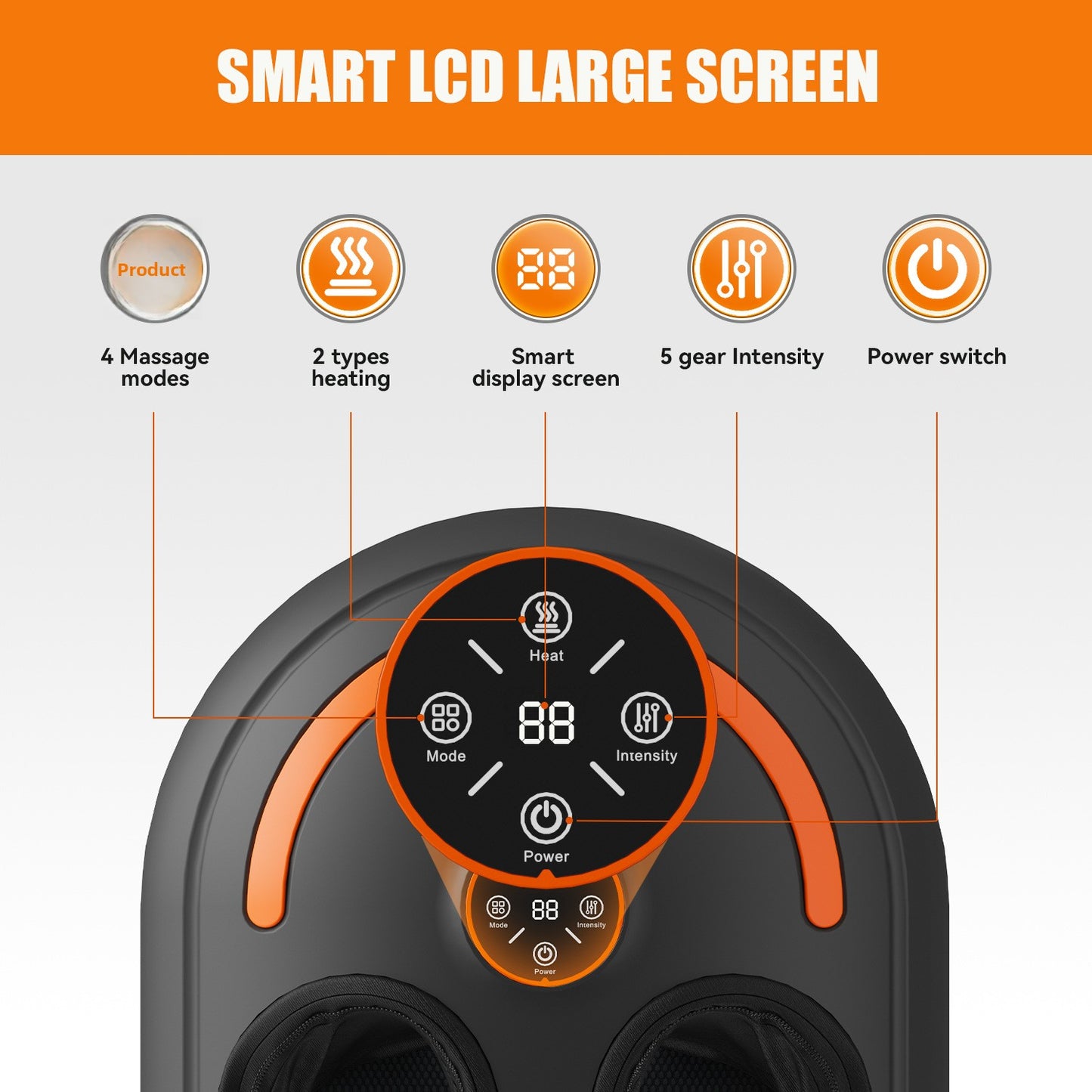 Electric Foot and Leg Massager with Heating